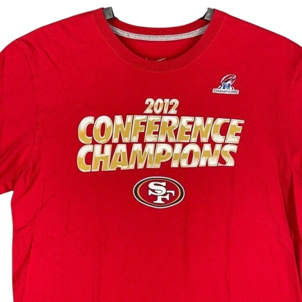 San Francisco 49ers 2012 Conference Champions Nike NFL Football Shirt Mens XL
